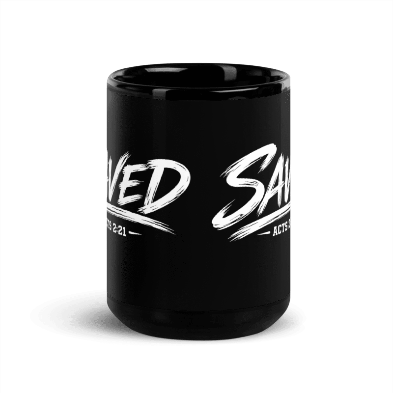 Saved Acts 2:21 Christian 15 oz Coffee Mug | Faith Gift